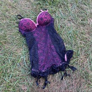 Victoria’s secret slip dress 34b pink lace